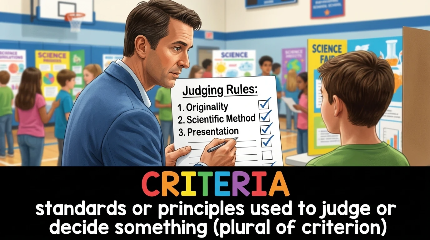 English Illustration for criteria